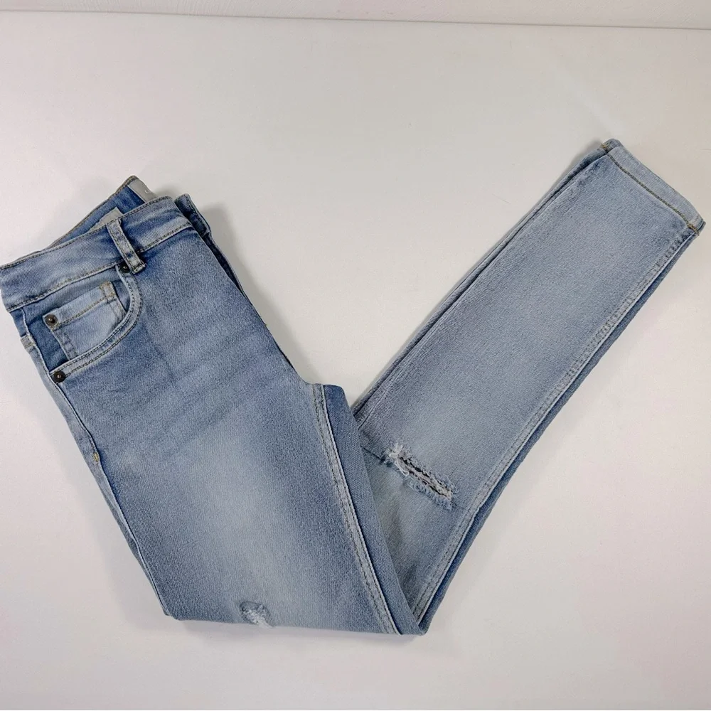 Lucky Brand Zoe Distressed Skinny Jeans Size 14 Big Girls